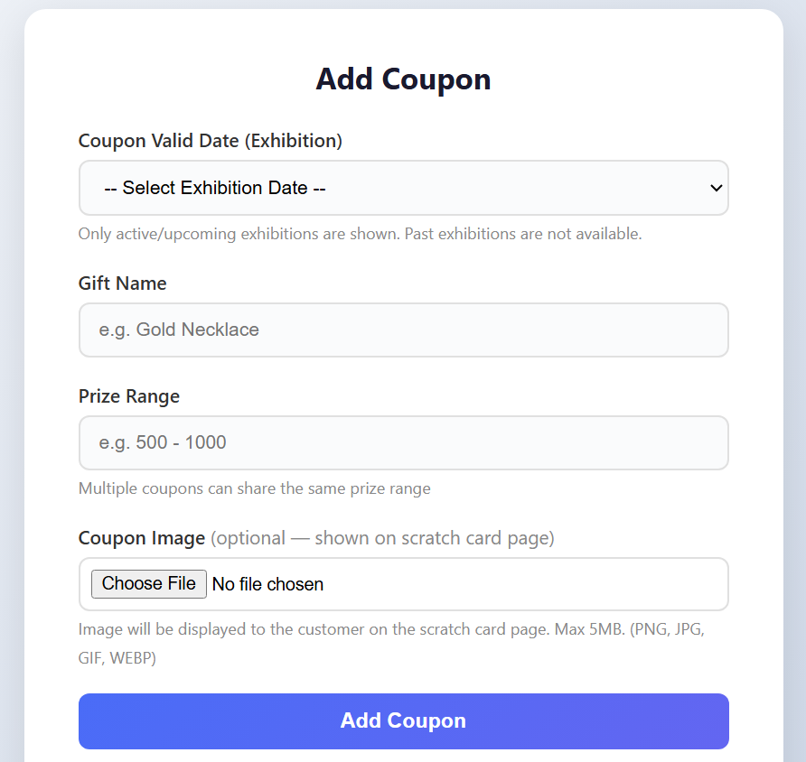 Gift Coupons