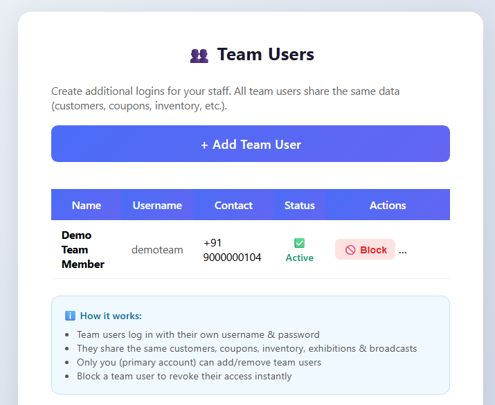 Team Users